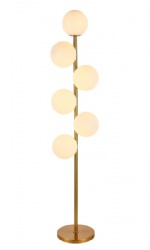 6 White Glasses Floor Lamp