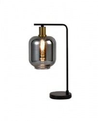 Gold Lamp Body Smoke Glass Table Lamp