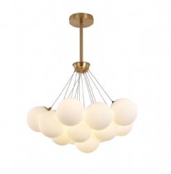 13 Lights G9 Bulb White Glass Pendant Lamp