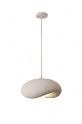 Small Size Wabi-sabi Style Cloud Shape Glass Fibre Reinforced Plastic Pendant Lamp